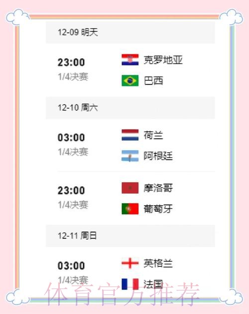 世界杯克罗地亚内马尔赛程分析权威解读